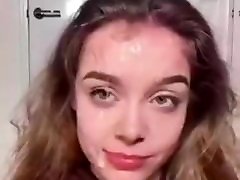 sex lisbian japan Cumshot in the Face