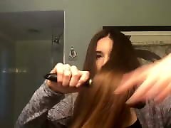 sexy lange haare bürsten