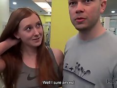 HUNT4K. riona 44 pickup in the gym causes passionate