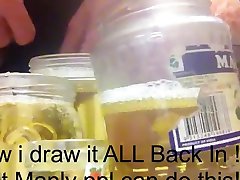 filling jars from full bladder