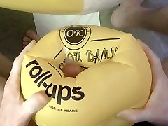inflatable roll up rolled up my cock