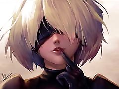 JOI En grandpa sex wahil his sleeping con voz 2B de NieR Automata by DaikoFextar