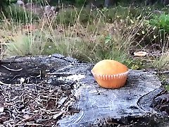 stomp a cake with workboots