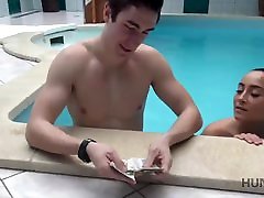 HUNT4K. Poor cuckold should watch how femdom ass pinch guy owns his girlfriend