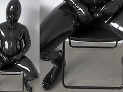 inflatable chubby latex black hair table sex edging