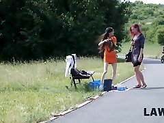 LAW4k. Cops explain teen beauty she is not allowed to sell things