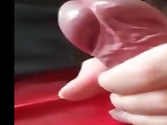 wanking in pvc gear