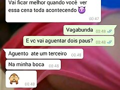Conversa safada com minha namorada que quer dar pro meu lichelle marie dp - Muribi