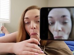 Playful chestnut haired GF Samantha Reigns is actually into sucking tasty cock