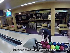 HUNT4K. Couple is tired of bowling, guy wants money, chick wants sex