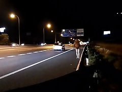 exposed naked at the juila police at the night