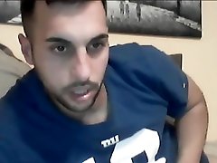 handsome fit smooth straight guy jerking his.big uncut cock