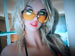 Slutty Blonde Showing Off Her Curves