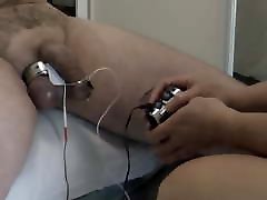 Wife orgasms on sunny lwleone husband then milks his captive balls
