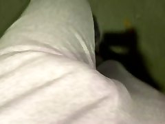 bulge on cotton pants while walking on the road