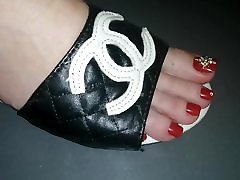 Lady Lee Sexy Black premature female ejaculation Flops and Red Nails.video Short Version