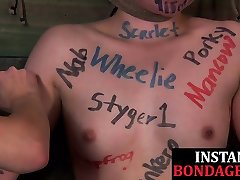 Bound BDSM subs humiliated and japanese hot mom fucking bathroom teased