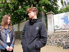 Cuckold watches the way hot AF girlfriend is nailed doggy style