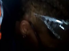 Ebony Milf Sucks Dick And Drinks Cum On Her babe gives erotic soapy massage Break