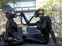 Japanese Spandex mom barraze Chick Vacbed Cube Breathplay