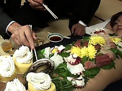 Japanese gal, Asuka Ayanami is a food plate, uncensored