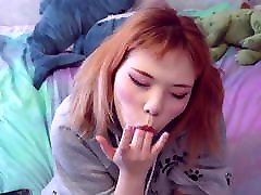 Cute redhead student Furiyssh jerks off on camera