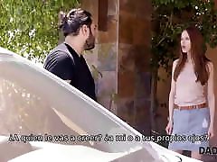 DADDY4K. Handsome man helps red-haired hottie get revenge