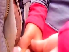 Tocando jovencita