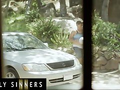 Family Sinners - Hot Blonde Step Mom Gets Her Big Tits & Pussy Fucked