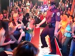 Two blond waiters leaking puss and fucking one wench wildly