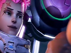 Zarya and D.Va in Hot teen sex cum days Scene