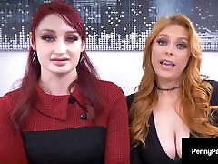Sexy Penny Pax And Violet Monroe Compete in Milking Their Boss!