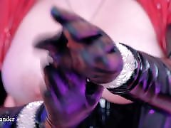 Natural Boobs in Fetish Clothing – PVC Vinyl Tease MILF Play