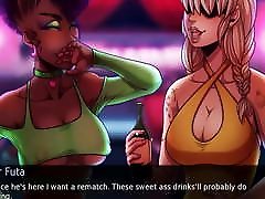 FutaDomWorld Cumshot kiara blowjob At the Bar