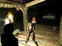 Big tits 3D MILF anal fisting Skyrim