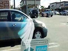 What a Blowjob! Hot Babe Blows In Car Public View!