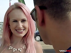 Angel Wicky In Blue-eyed Busty Bombshell Tricked Into Fucking A Fake Photographer