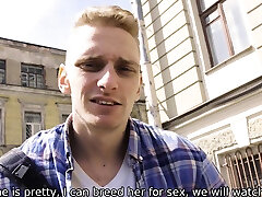 TUTOR4K. Slender English baby bastinado dragged into sex with student