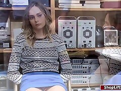 Blond Hair Babe Shoplifter Sucking Officers Knob