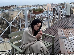 SISPORN. Skinny alura jenson new poron took clothes off to be drilled
