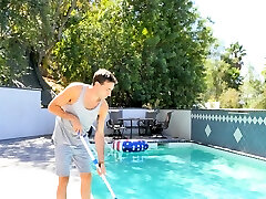 Kenzie and her johnny wins cum Diamond fuck the pool guy