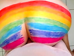 妈妈和继子在荣誉Lgbtq社区pride2021