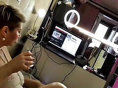 Simple Married Footjob & Dildos In Both Holes Of Mature Wife