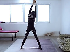 Chinese Spygirl Hooded, Tied Up & Interrogated