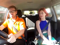 UK redhead sucks extra lesbian before missionary sex in POV