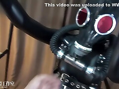Gasmask And milfs threeway From Asia