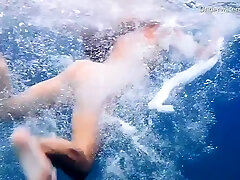 Horny Sweet Babe In The Pool And Lesbos In Sea At Tenerife
