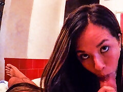 nabila hida Colombian Waitress Sloppy Blowjob