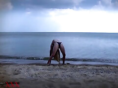 Flexi Beach Workout - Watch4Fetish