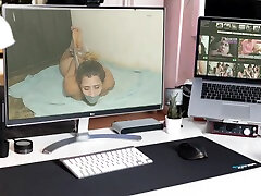 Hysterical Bondage Prisoner jodi west oily tits Naked And Squirming In The Basement!